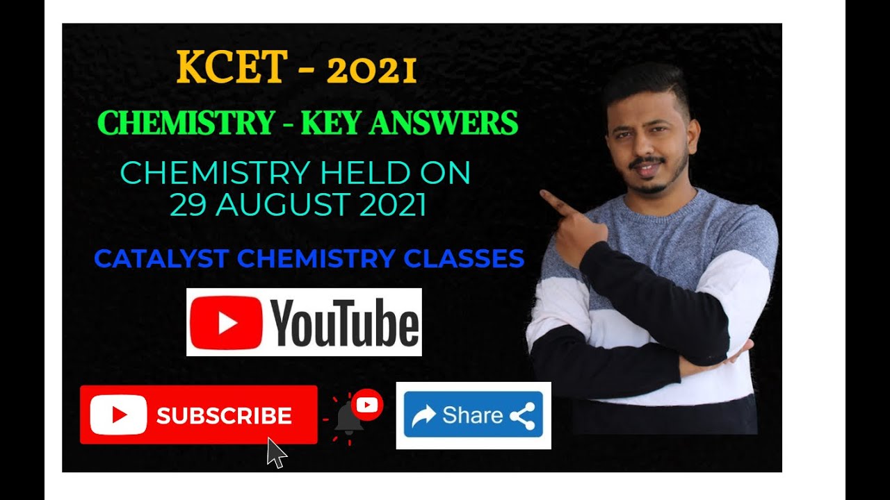 KCET 2021 CHEMISTRY - KEY ANSWERS [SERIES A1]