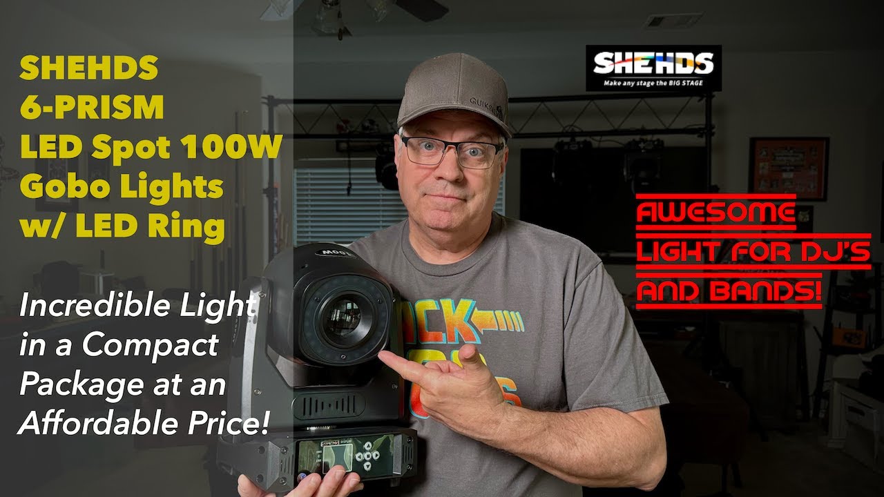 Shehds LED Spot 100W Gobo Lights | Incredible Value in a Moving Head Light! | Honest Review
