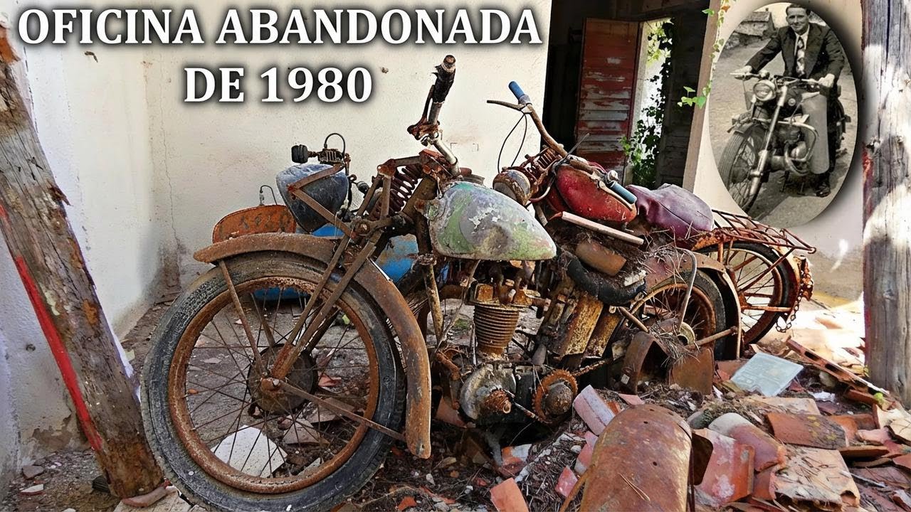 Explorando oficina de motos abandonada dos anos 80: o que encontramos lá dentro