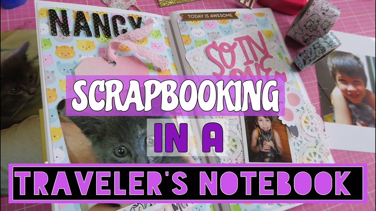 SCRAPBOOKING IN A TRAVELER'S NOTEBOOK // MEMORY KEEPING  | I'm A Cool Mom