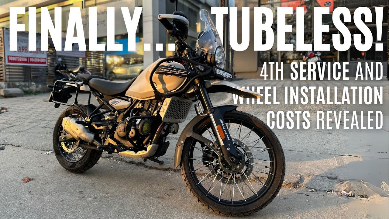 Himalayan 450 - Finally tubeless rims and 4th service expenses 😤