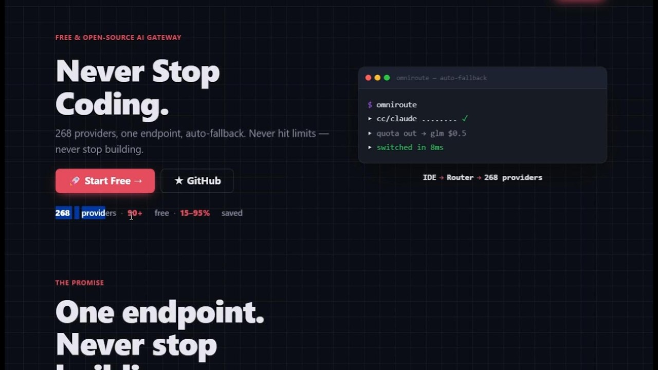 Never Hit Rate Limits Again! OmniRoute &ndash; Free Open Source AI Gateway Tutorial