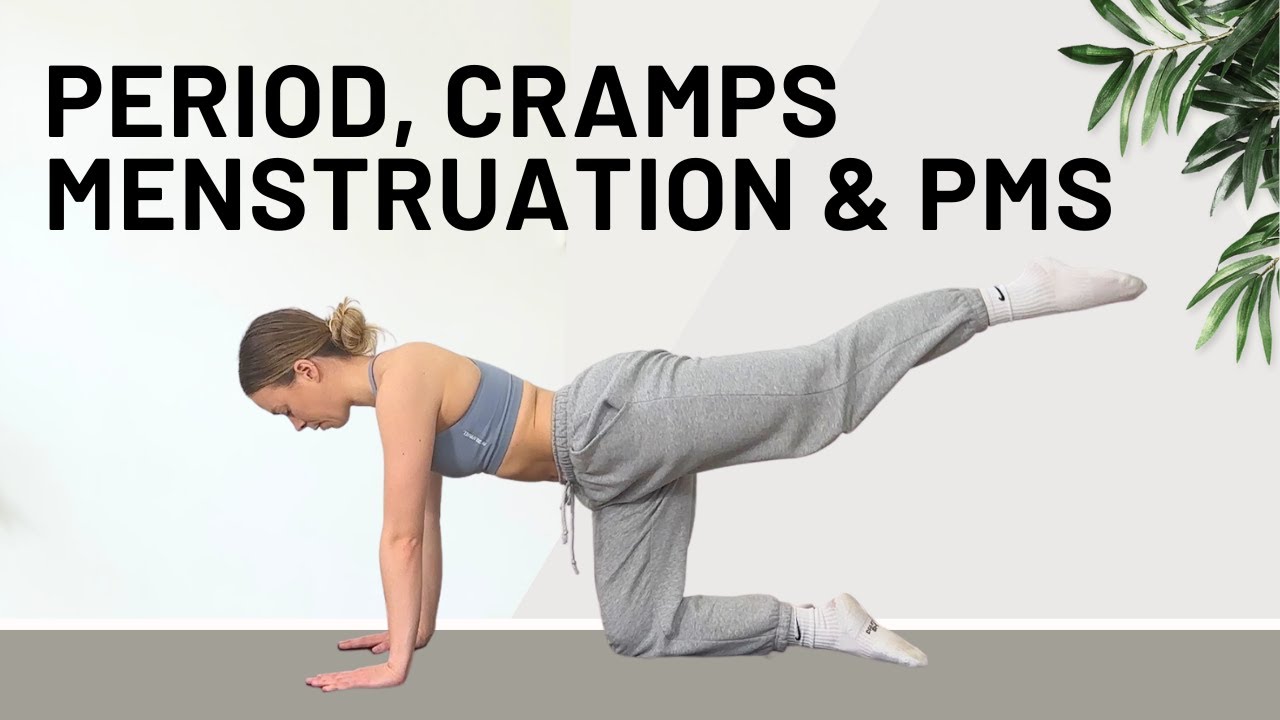 10 MIN SLOW WORKOUT FOR PERIOD / PMS - Ease Period Pain and Bloating
