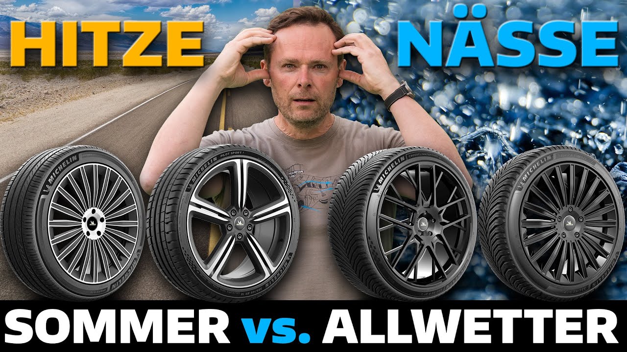 Reifen-Extremtest bei Hitze & Nässe: Ganzjahresreifen vs. Sommerreifen - Bloch erklärt