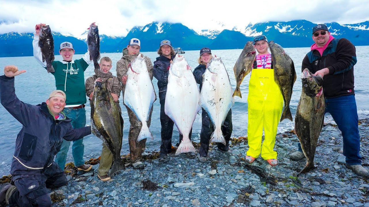 Deep Sea Fishing with a TINY ROD in ALASKA!!! {Catch Clean Cook} Miller's Landing, Seward, Ak