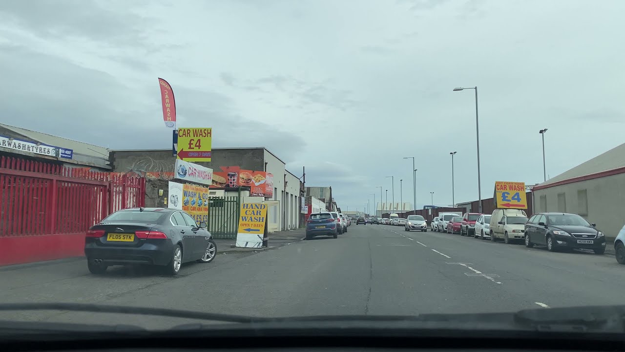 Driving in Glasgow - Alderman Road to South Street - March 2021