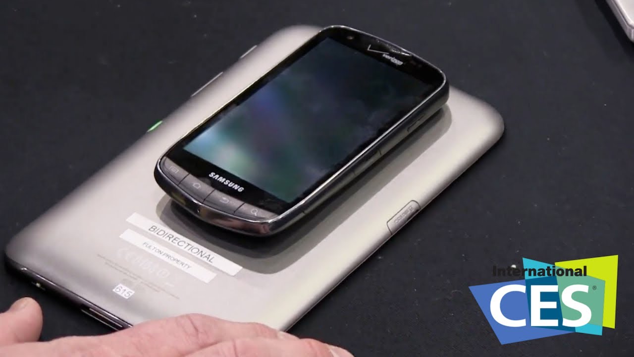 Wirelessly Charge your Phone with a Tablet (CES 2013)