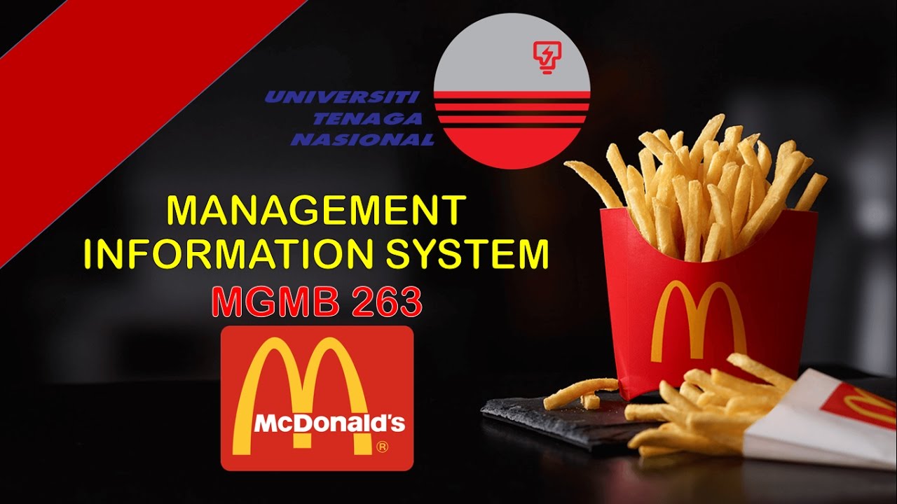 MIS in McDonald's by (UNITEN, KSHAS)