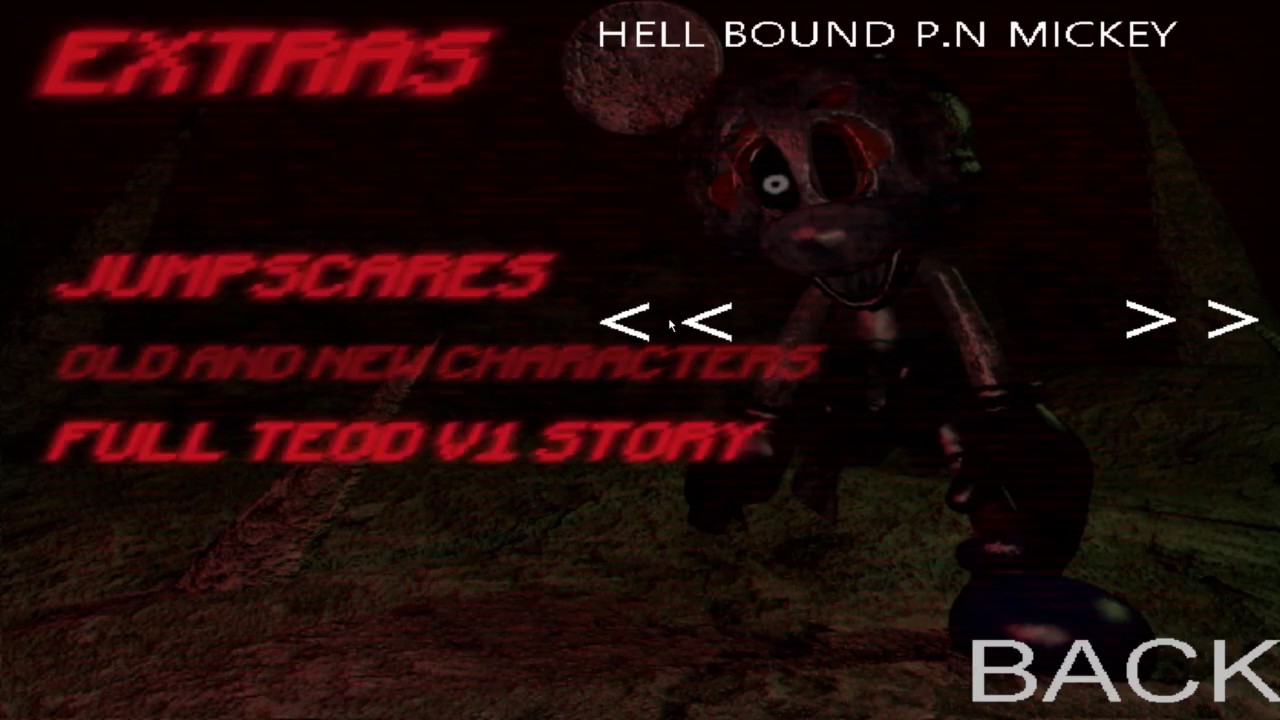 Five Nights at Treasure Island The End Of Disney Extras Menu