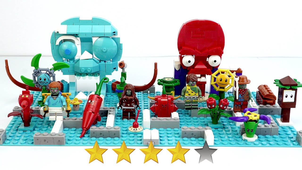 Lego Plants vs Zombies: PVZ2 Frostbite Caves Brick Sets Unbox & Build | Unofficial Lego