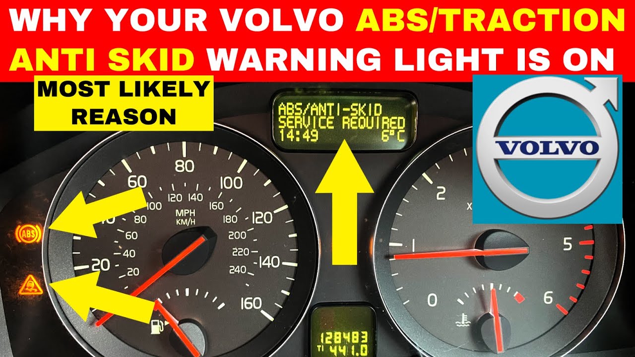 Почему на вашем Volvo горит контрольная лампа ABS/противобуксовочной системы?