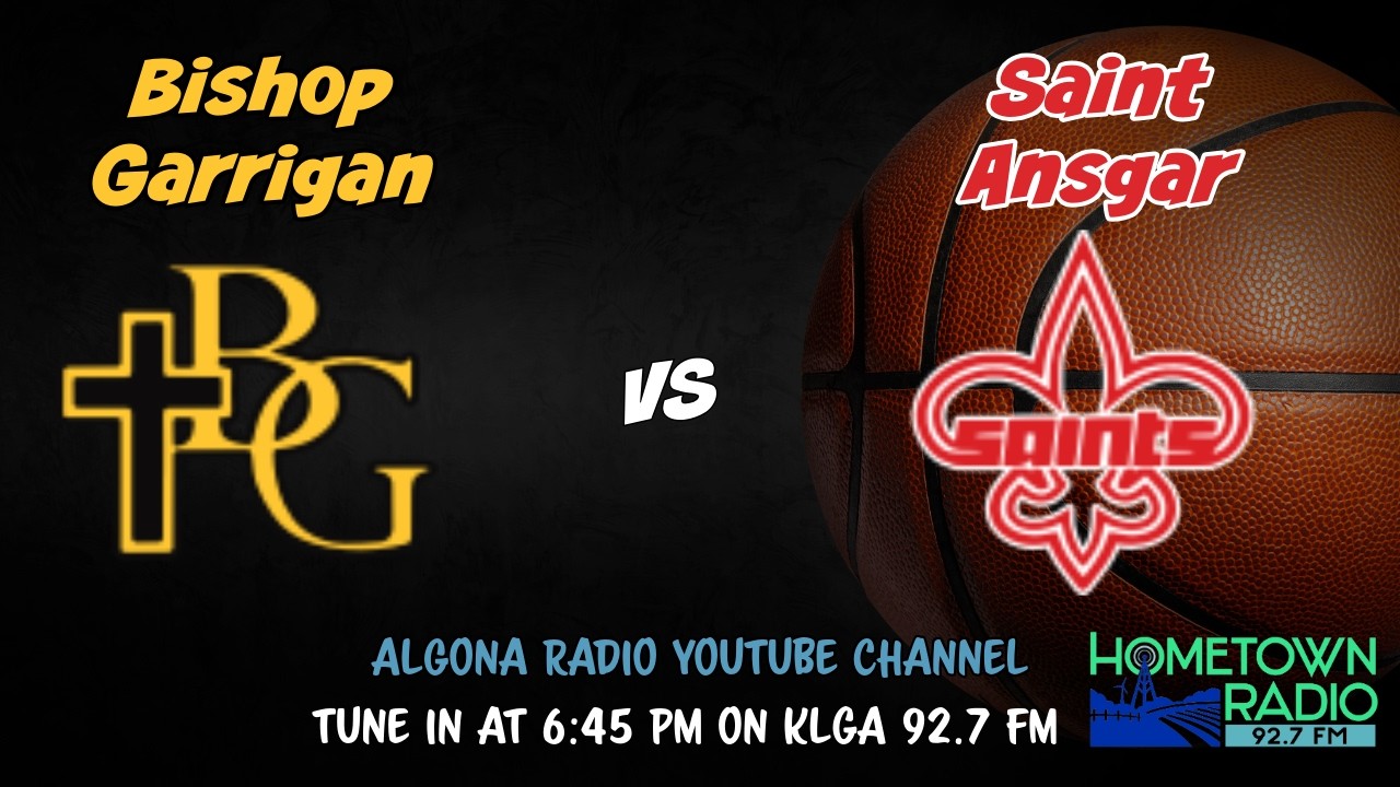 Bishop Garrigan vs. Saint Ansgar Boys Postseason Basketball