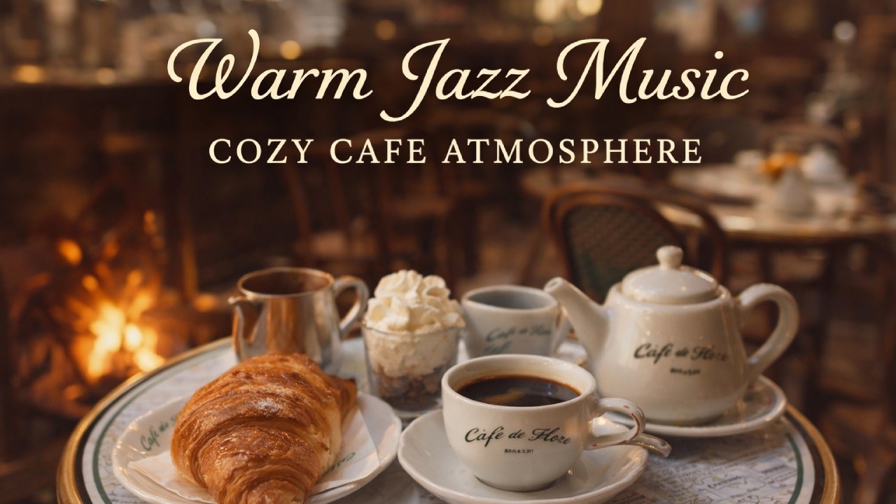 Café de Flore ☕ Warm Jazz Music for Paris Cafe Atmosphere & Relaxing Moments