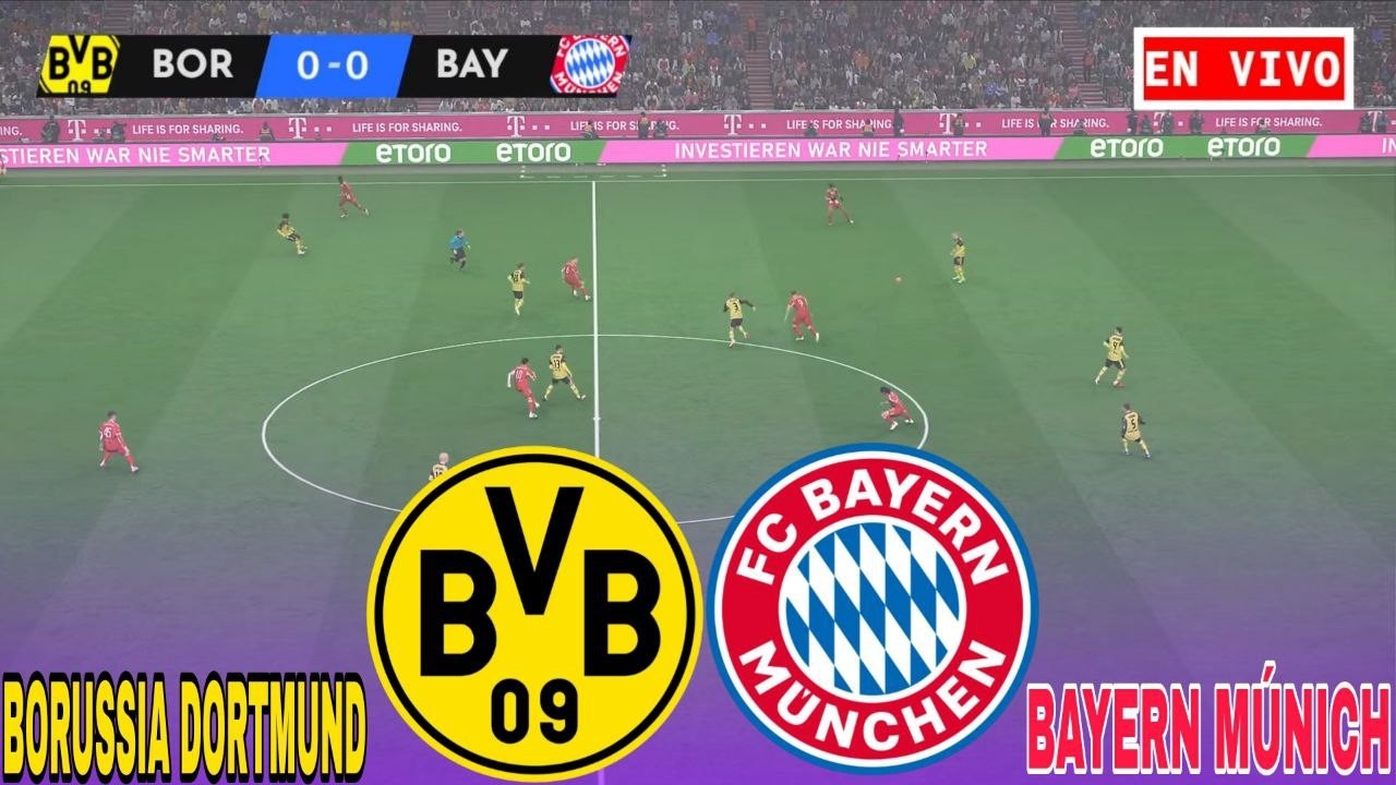 Borussia Dortmund vs Bayern Munich LIVE Bundesliga 2026 Partido De Hoy Simulación Realista PES 21
