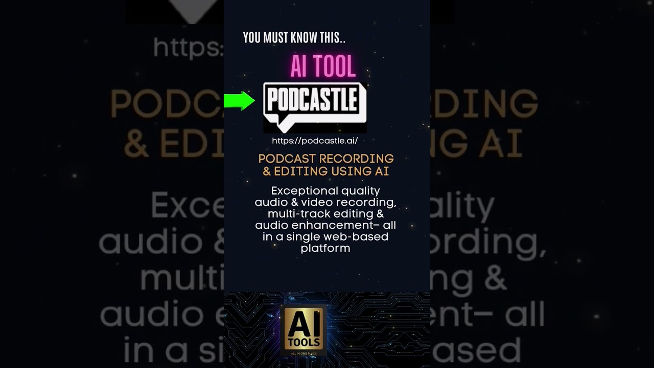 Podcastle - AI Tool for Audio Editing [Artificial Intelligence] [Audio Editing]
