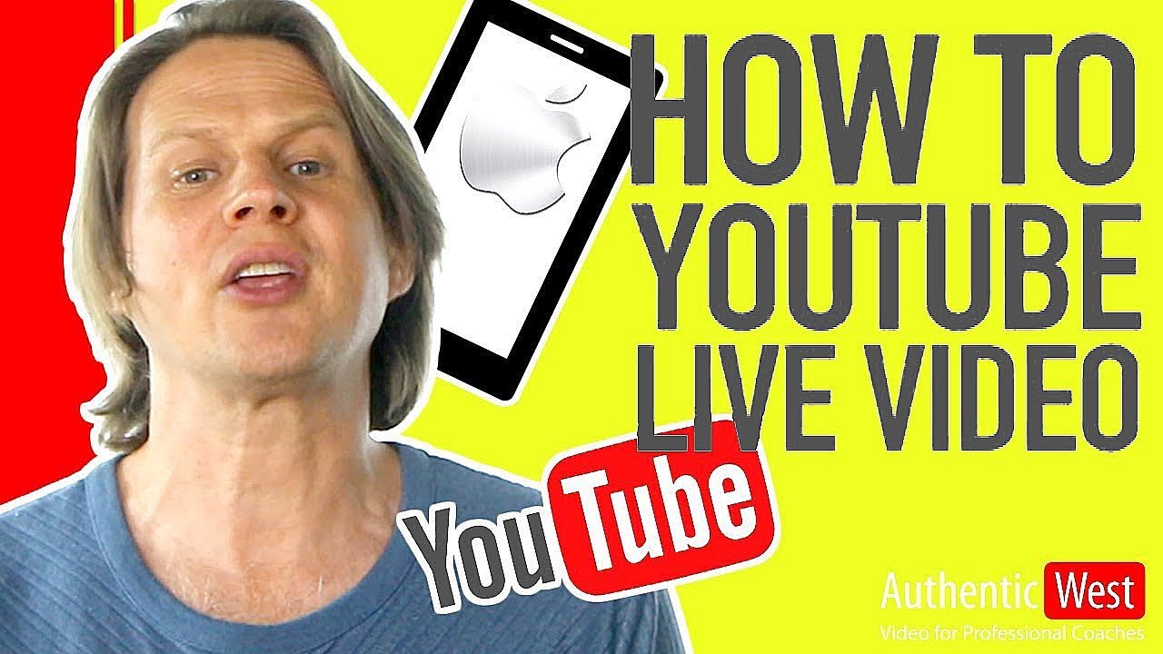 How to Live Stream on YouTube Using Your iPhone | Brighton West Video