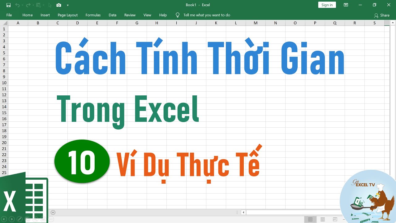 Hướng dẫn các cách tính thời gian trong excel