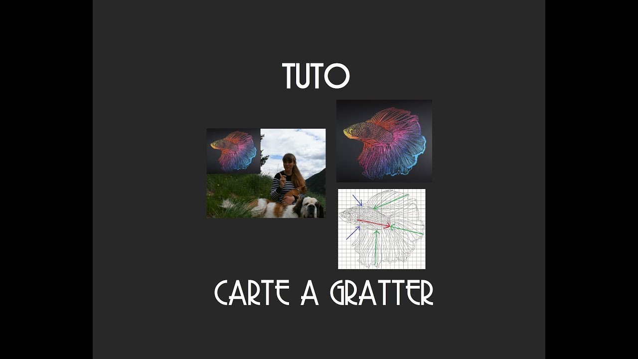 tuto CARTE A GRATTER scraperboard