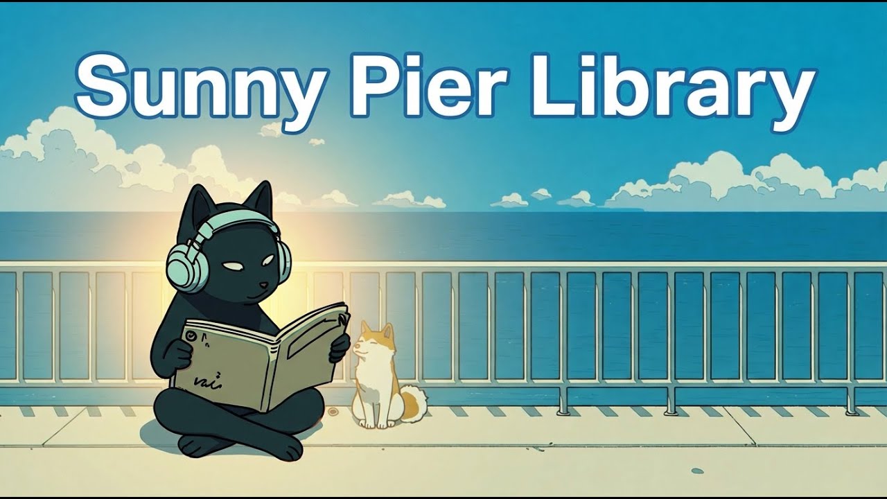 Sunny Pier Library 📚 Lofi Hip Hop for Homework & Focus