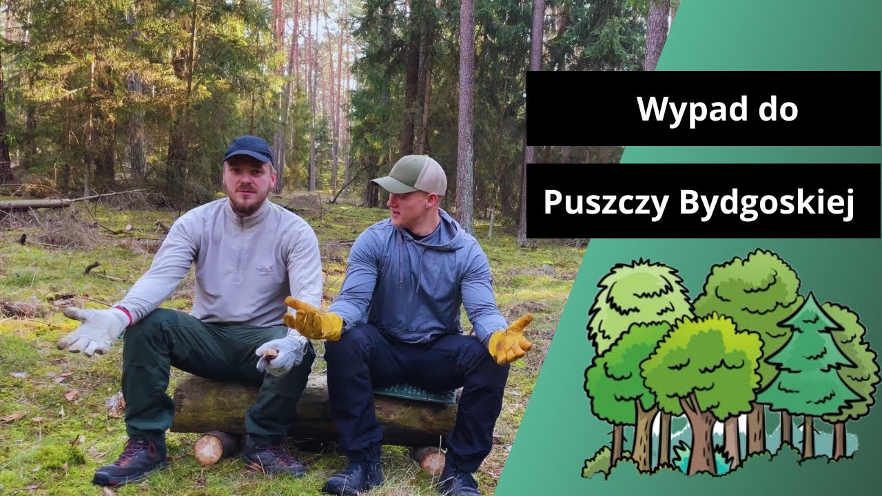 Wypad do Puszczy Bydgoskiej | Noc pod tarpem | Bushcraft z piesem