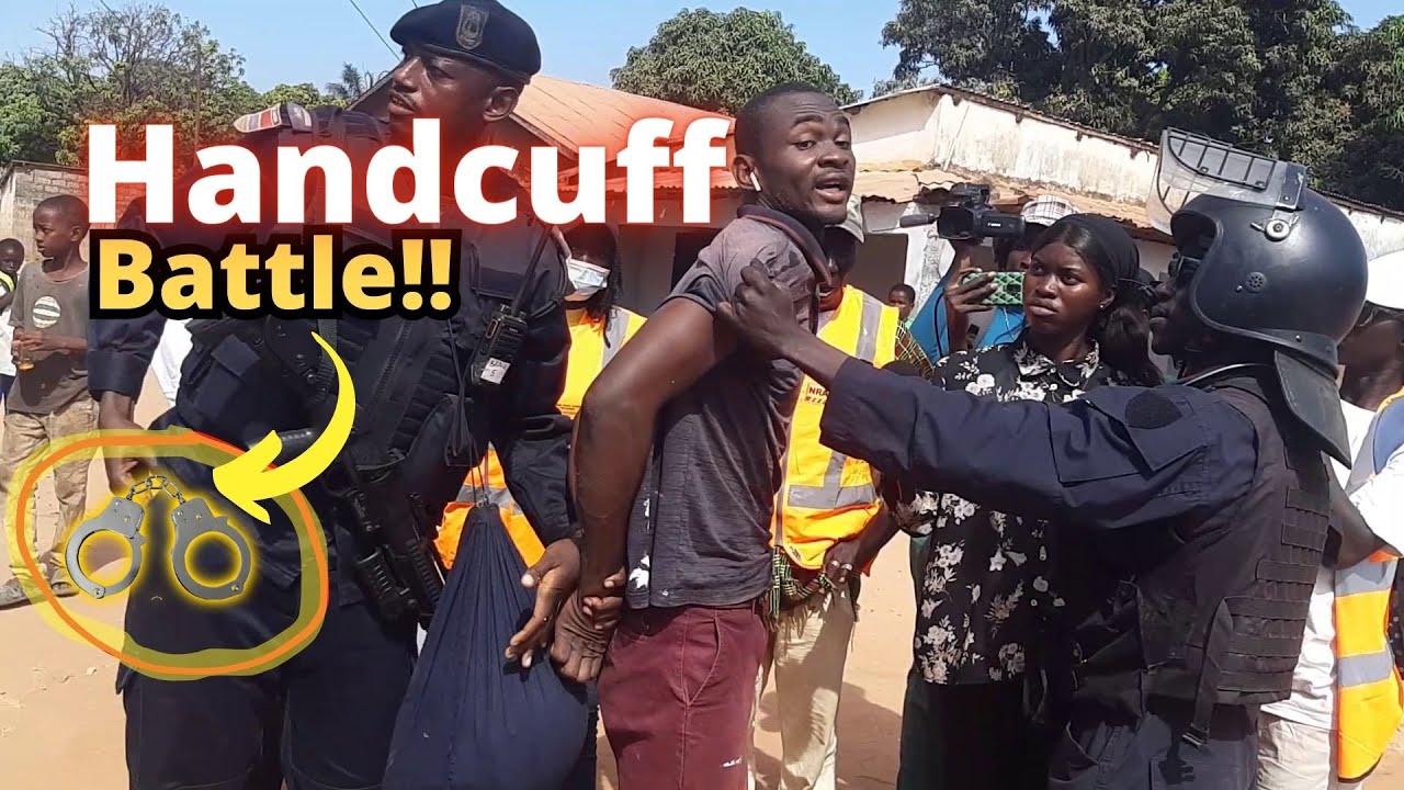 Youths clash with Police during demolition in sanchaba The Gambia