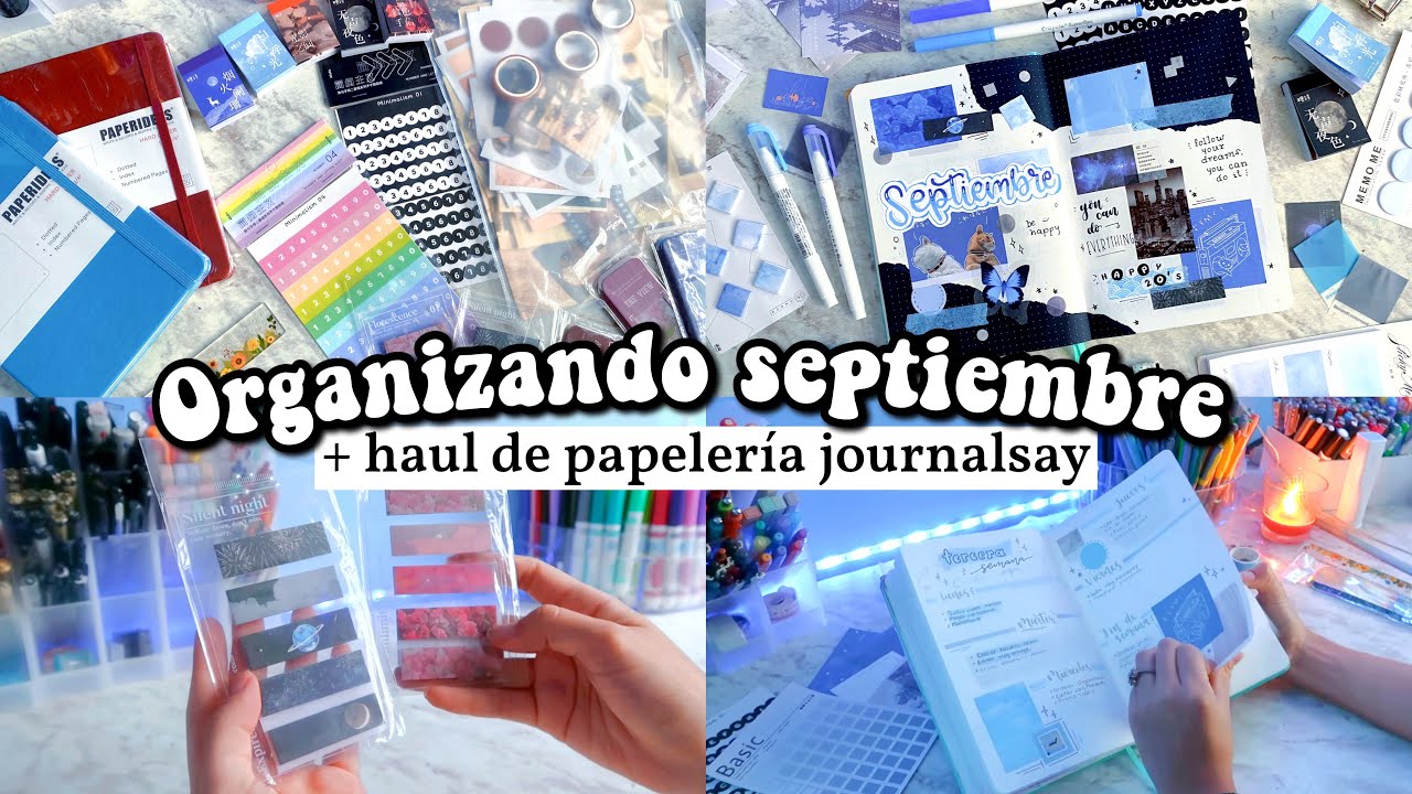 ORGANIZANDO SEPTIEMBRE BULLET JOURNAL  Y HAUL JOURNALSAY PAPELERÍA - DanielaGmr ✨