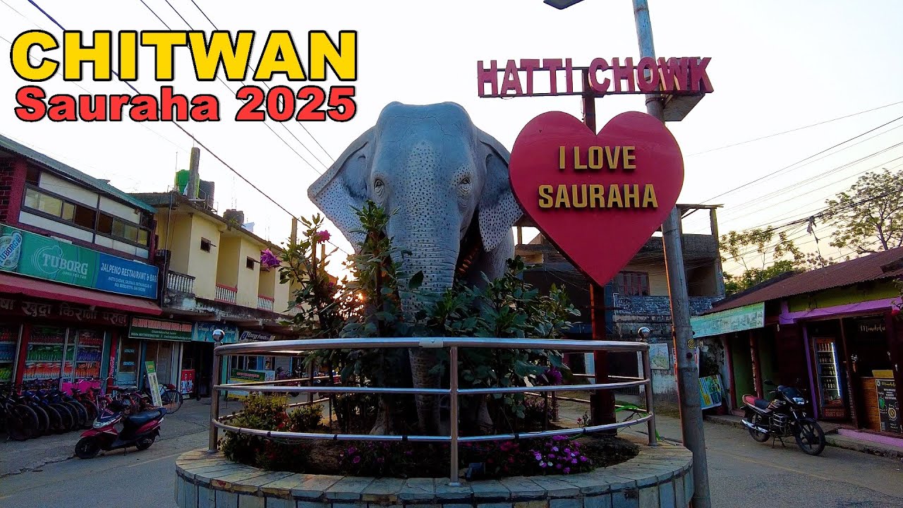 🇳🇵Sauraha, Chitwan 2025  4K Virtual Walking Tour, Southern Nepal