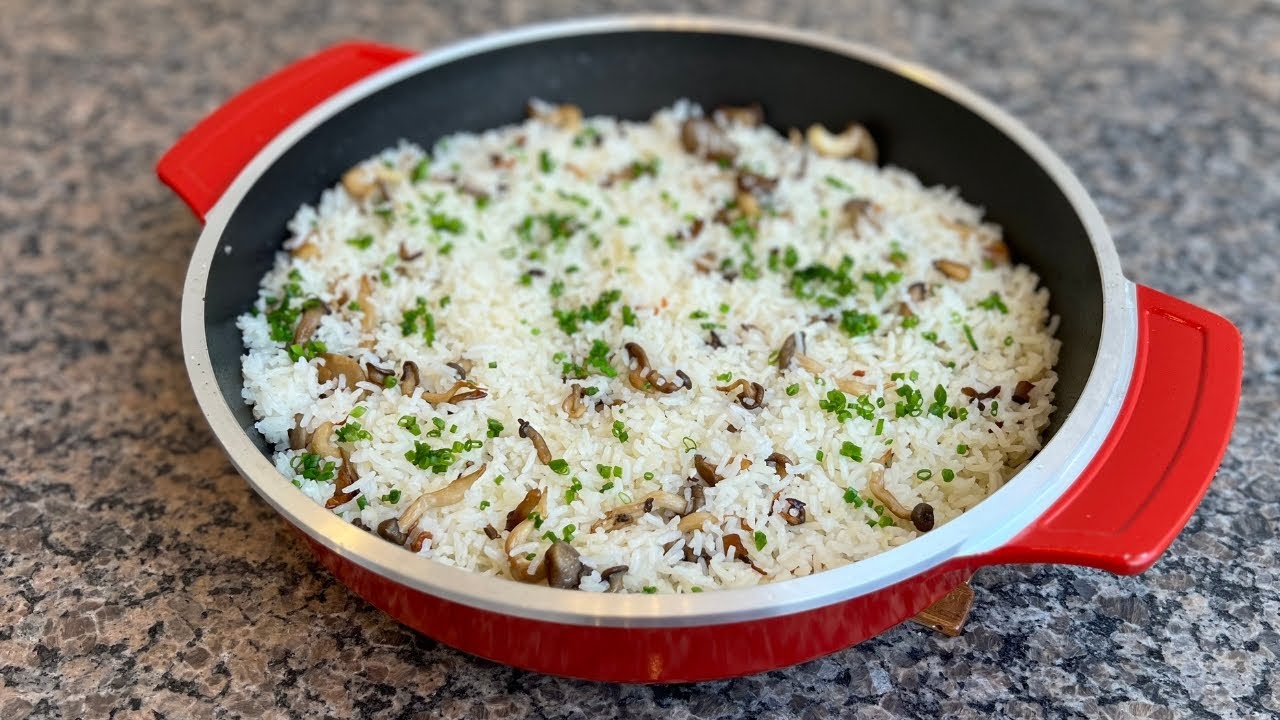 Arroz Com Cogumelo | Delícias da Eleni