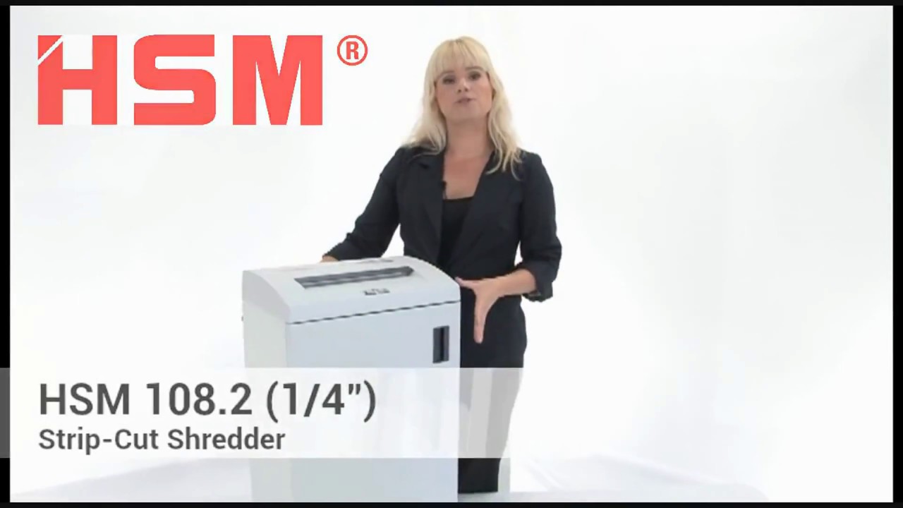 HSM of America 1663 Classic 108.2 Strip-Cut Shredder