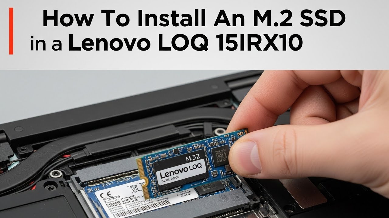 How to install an M.2 SSD in a Lenovo LOQ 15IRX10