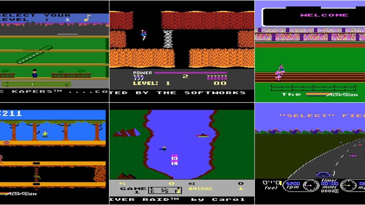 Borsuk Retro Gry TV: Atari XL/XE - Przegląd Gier Firmy ACTIVISION
