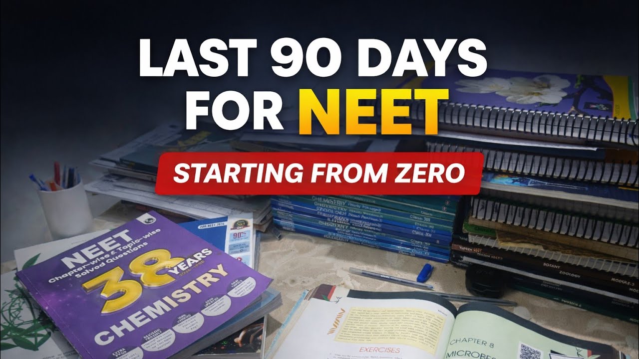 Last 90 Days For NEET 2026 | Live Study with me