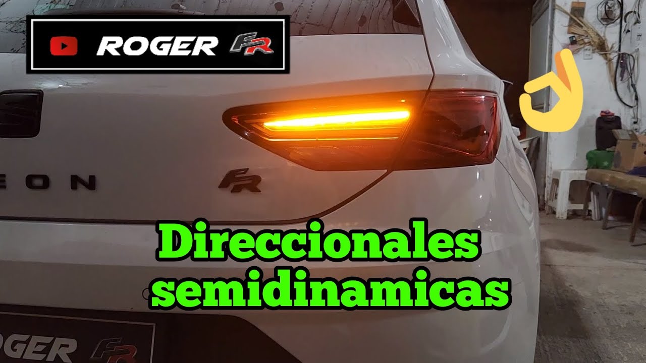 Direccionales semidinamicas traseras seat leon 5f mk3.5