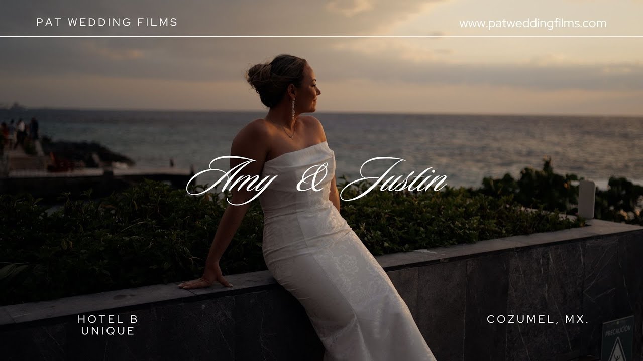 The great love story: Amy & Justin´s wedding. Hotel B Unique, Cozumel. México