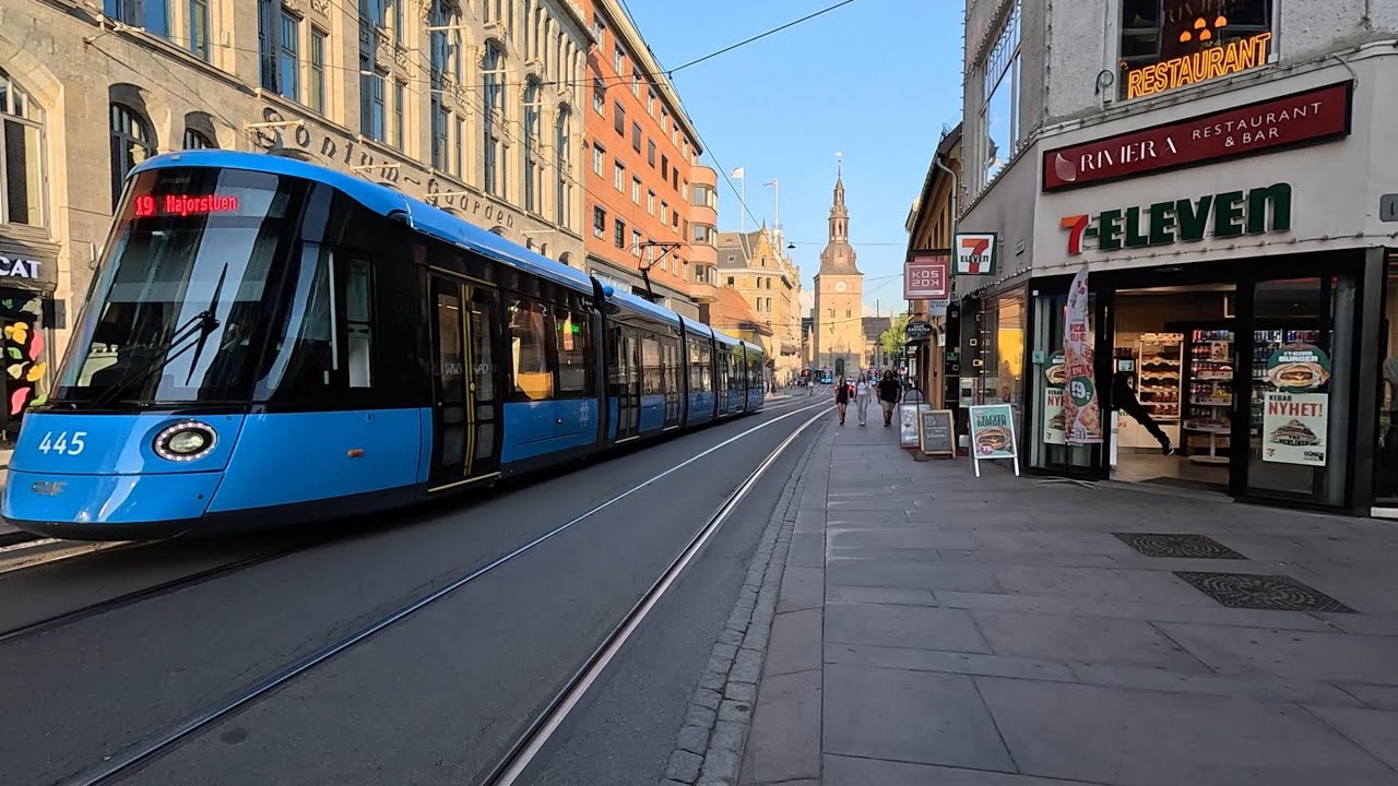 Walking Tour in [ Oslo Norway ] - 4K Virtual Tour with Ambient Sounds