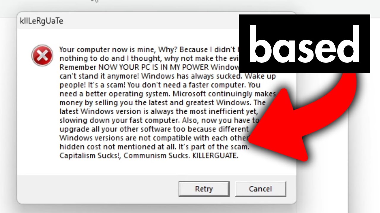 The BEST (or worst) MALWARE popups...
