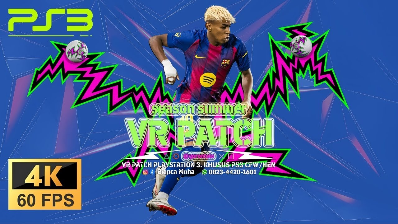 eFootball PES 2026 - VR Patch Summer Edition PS3 -  4K 60 FPS