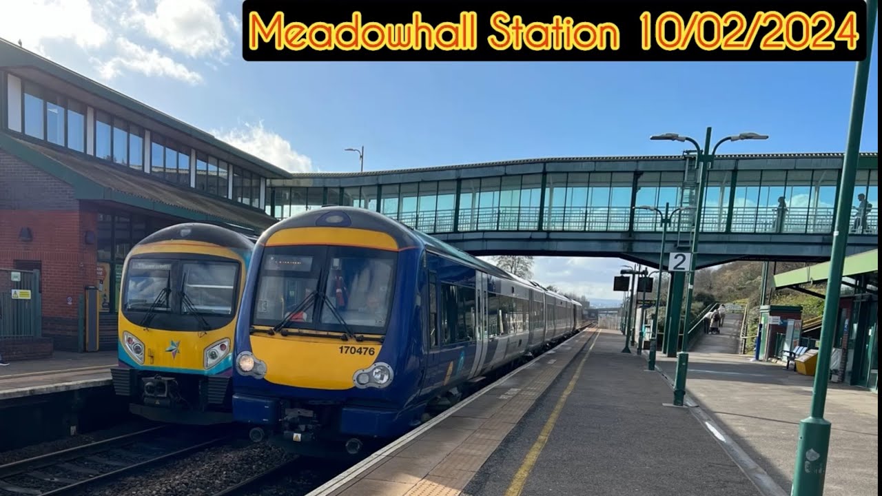 Trains at Meadowhall Station 10/02/2024