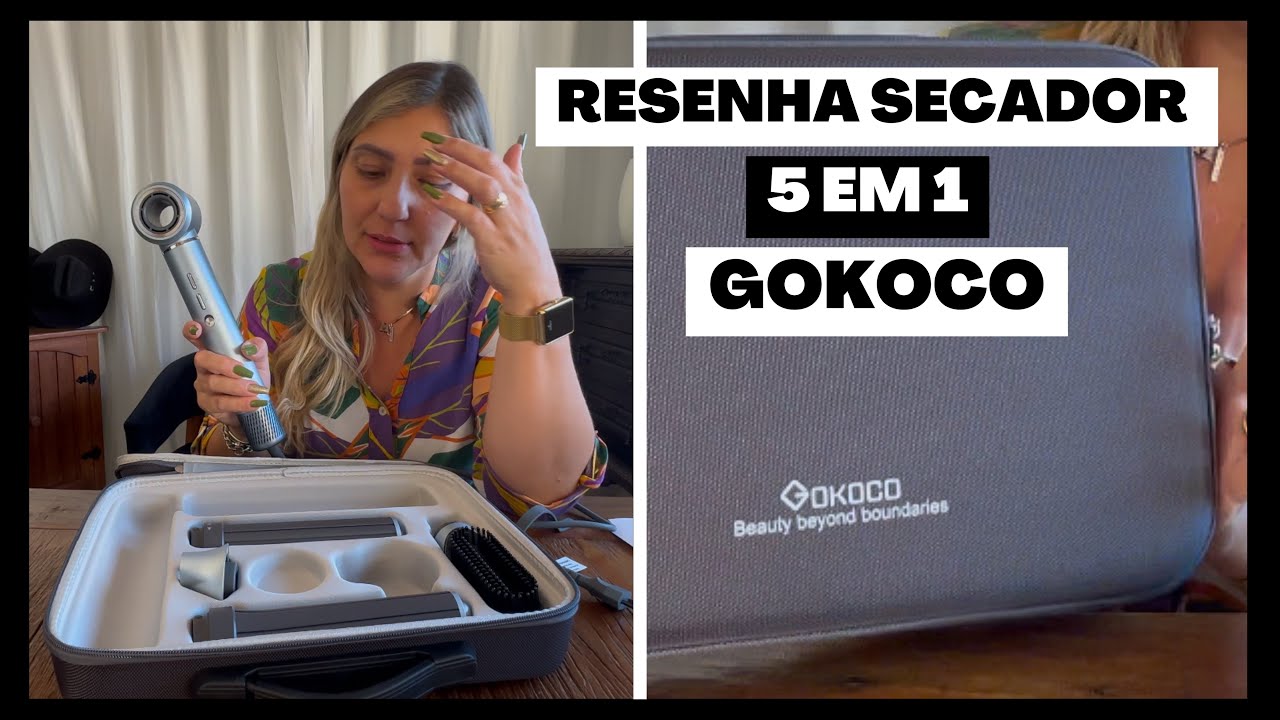 Resenha secador de cabelo 5 em 1 GOKOCO - NÃO compre antes de assistir.