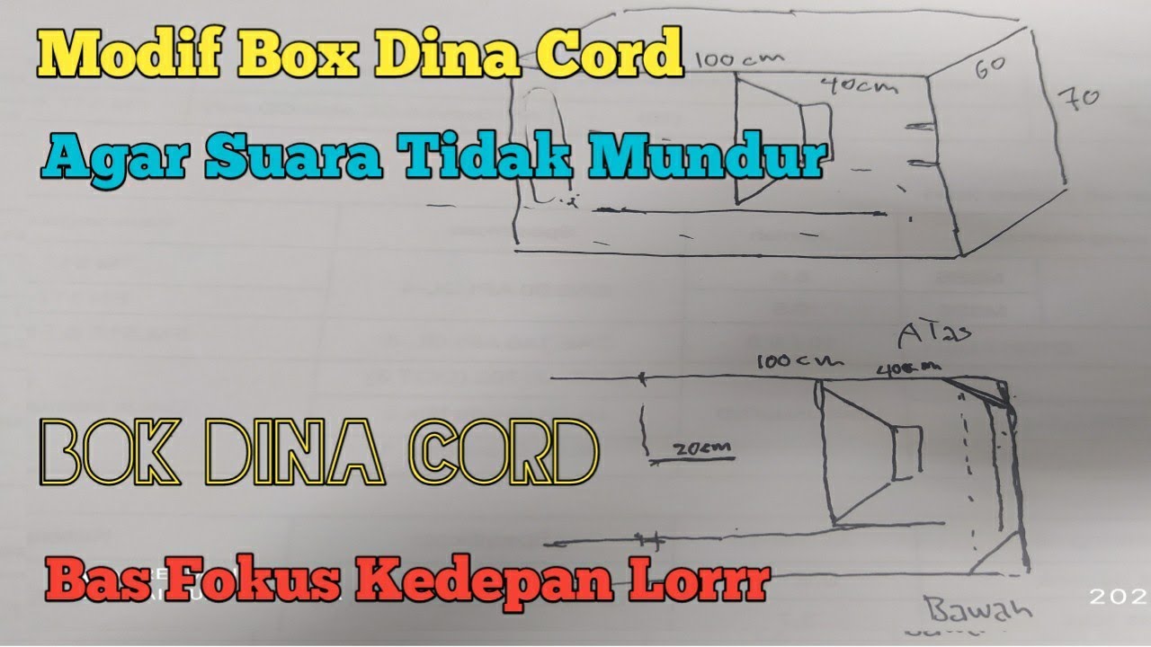 Modif bok dinacord agar suara tidak mundur