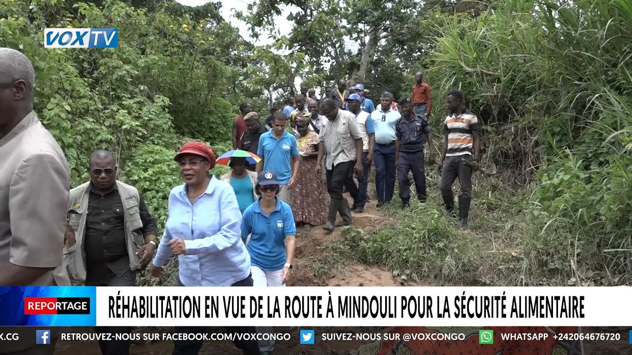 Réhabilitation en vue de la route à Mindouli pour la sécurité alimentaire