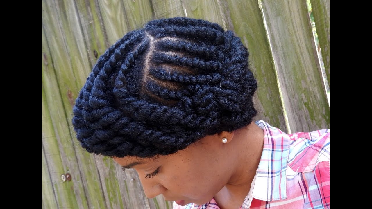 Natural Hair| Flattwist Updo/Protectivestyle