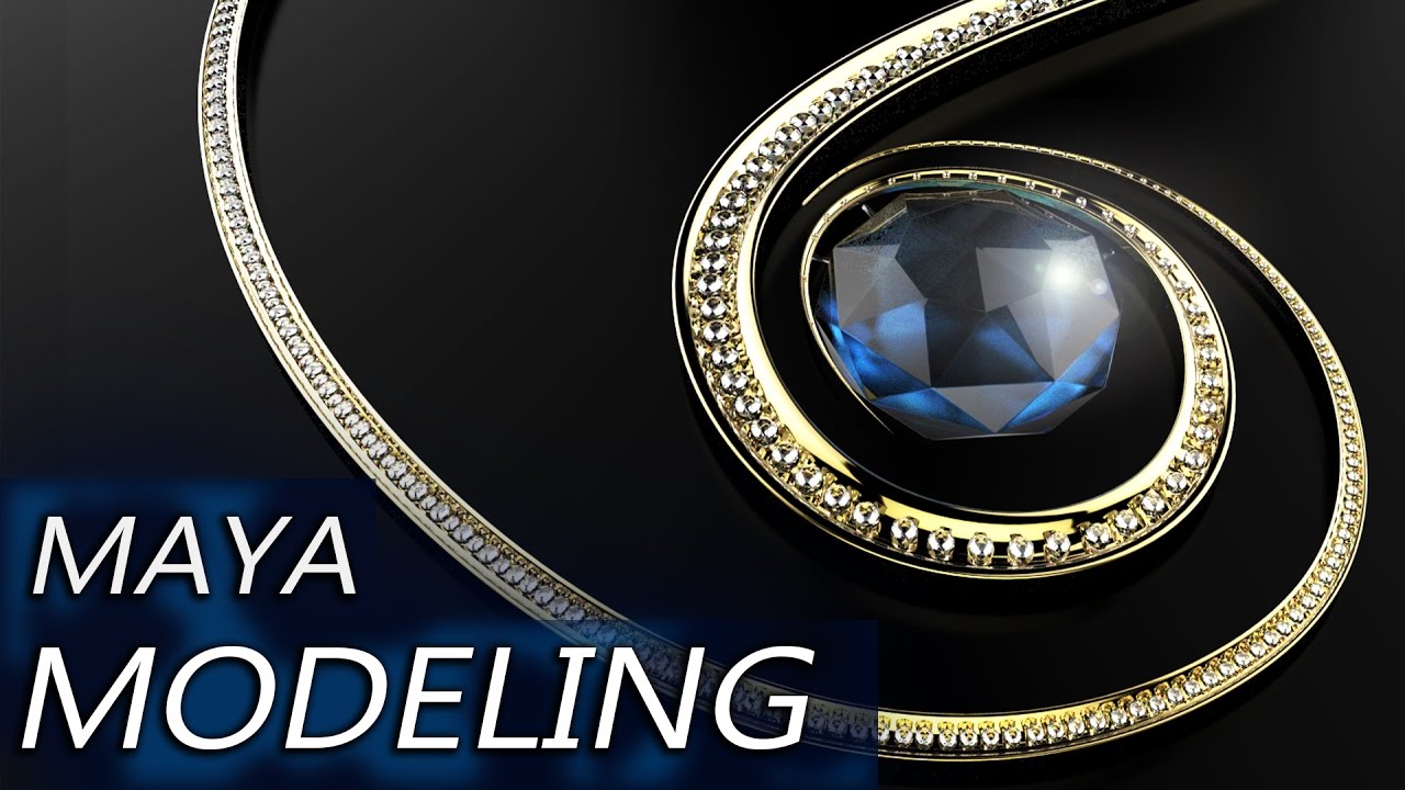 Jewellery Maya Modeling | Necklace | Luxion Keyshot Rendering