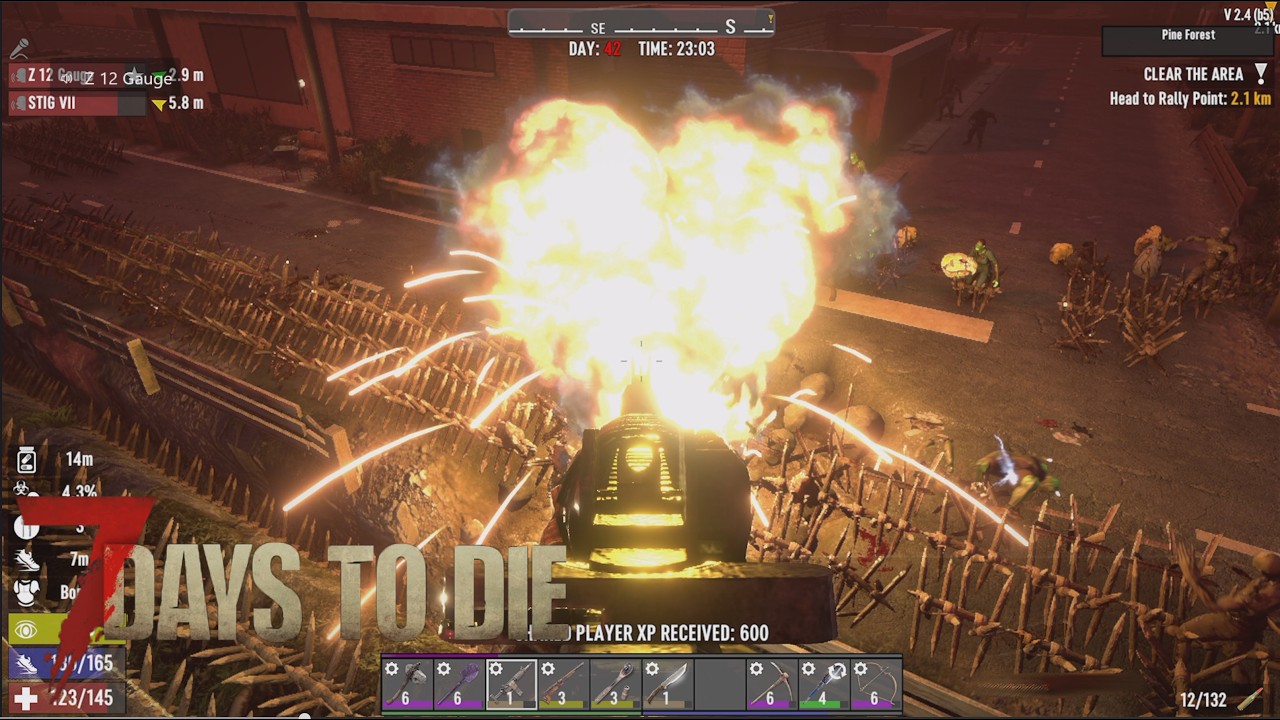 7DTD #24 | SUICIDE BOMBERS! Blood Moon Destruction [Day 42-43]