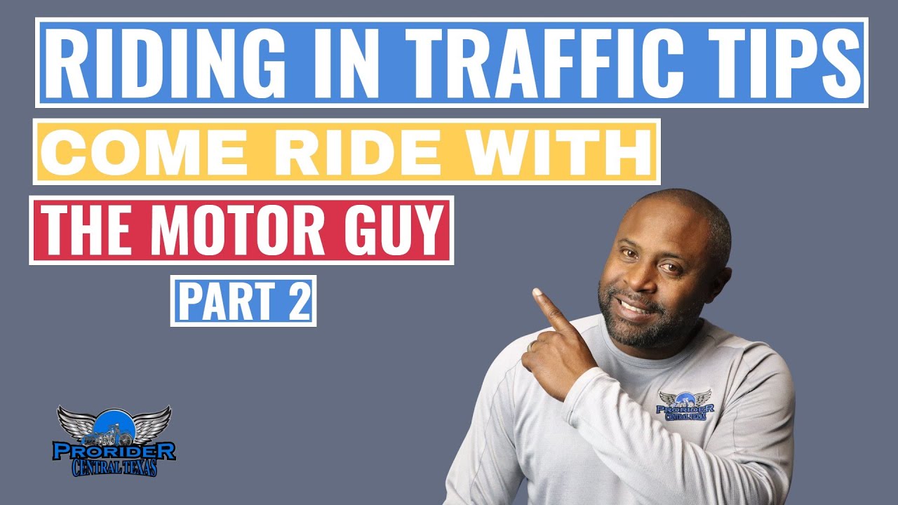 How To Ride A Motorcycle Safely In Traffic / Ride Along Part 2