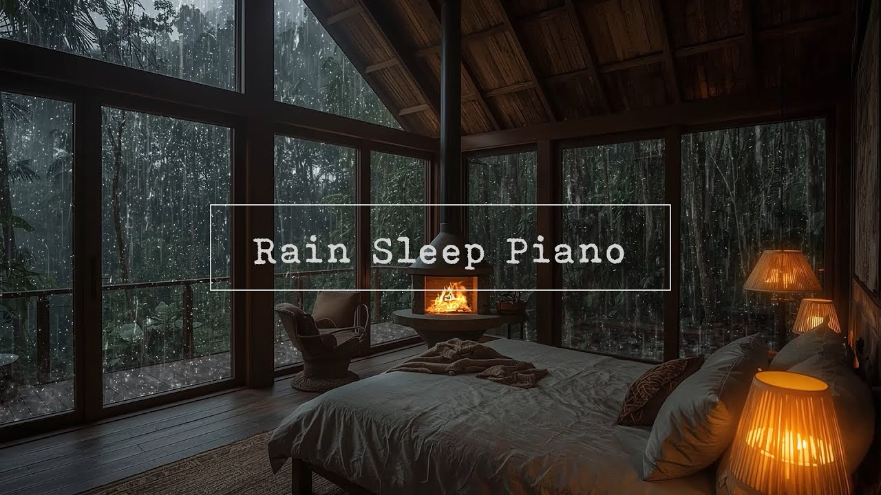 Soft Rain & Piano, Deep Relaxing Sleep