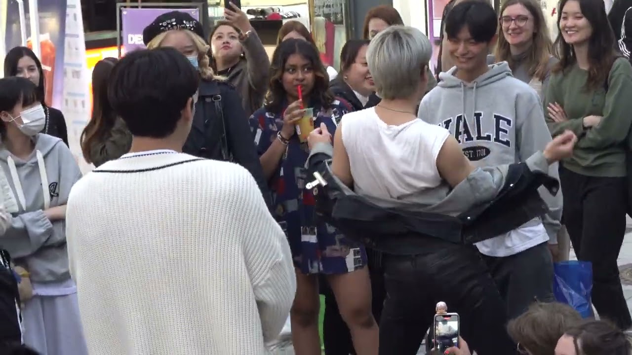 231018 kpop cover dance team ONE OF - Gentleman (PSY) Hongdae busking