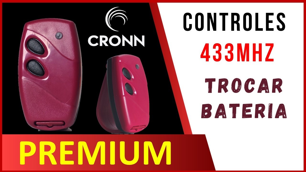 Como é o Controle 433 PREMIUM da CRONN