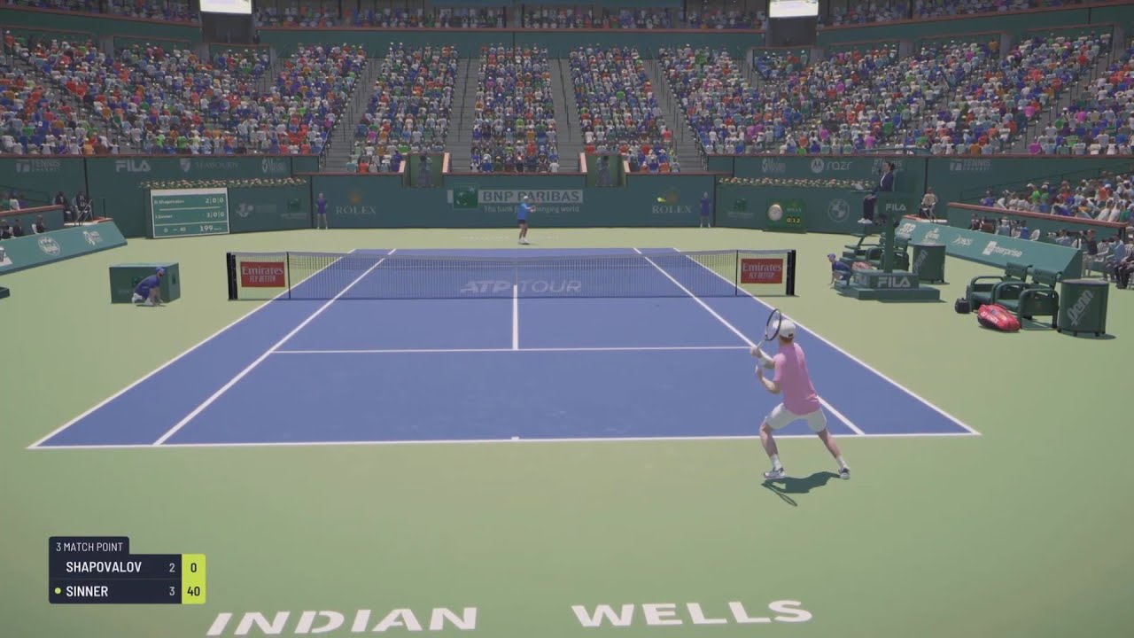 Shapovalov vs Sinner INDIAN WELLS Atp Master 1000