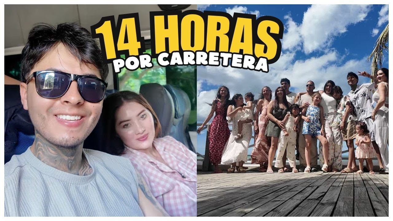 VIAJANDO al MAR por CARRETERA en FAMILIA 🌊🚘| VLOG | Familia Calderón